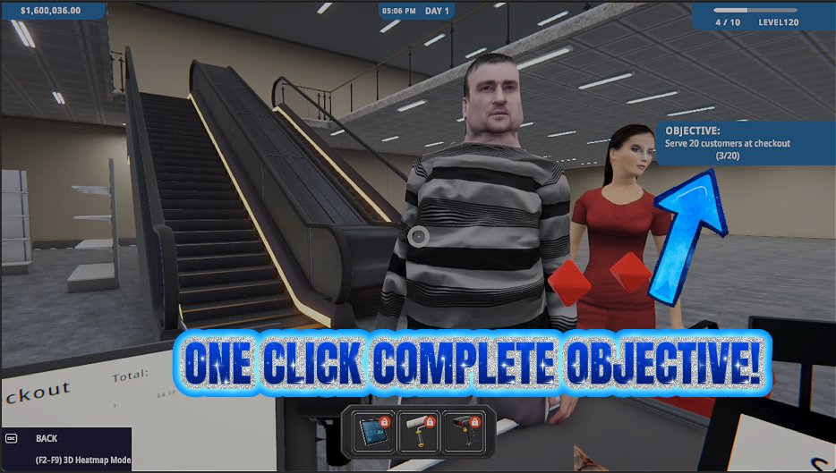 Hypermarket Simulator — Mission Complete (Objective Skip)